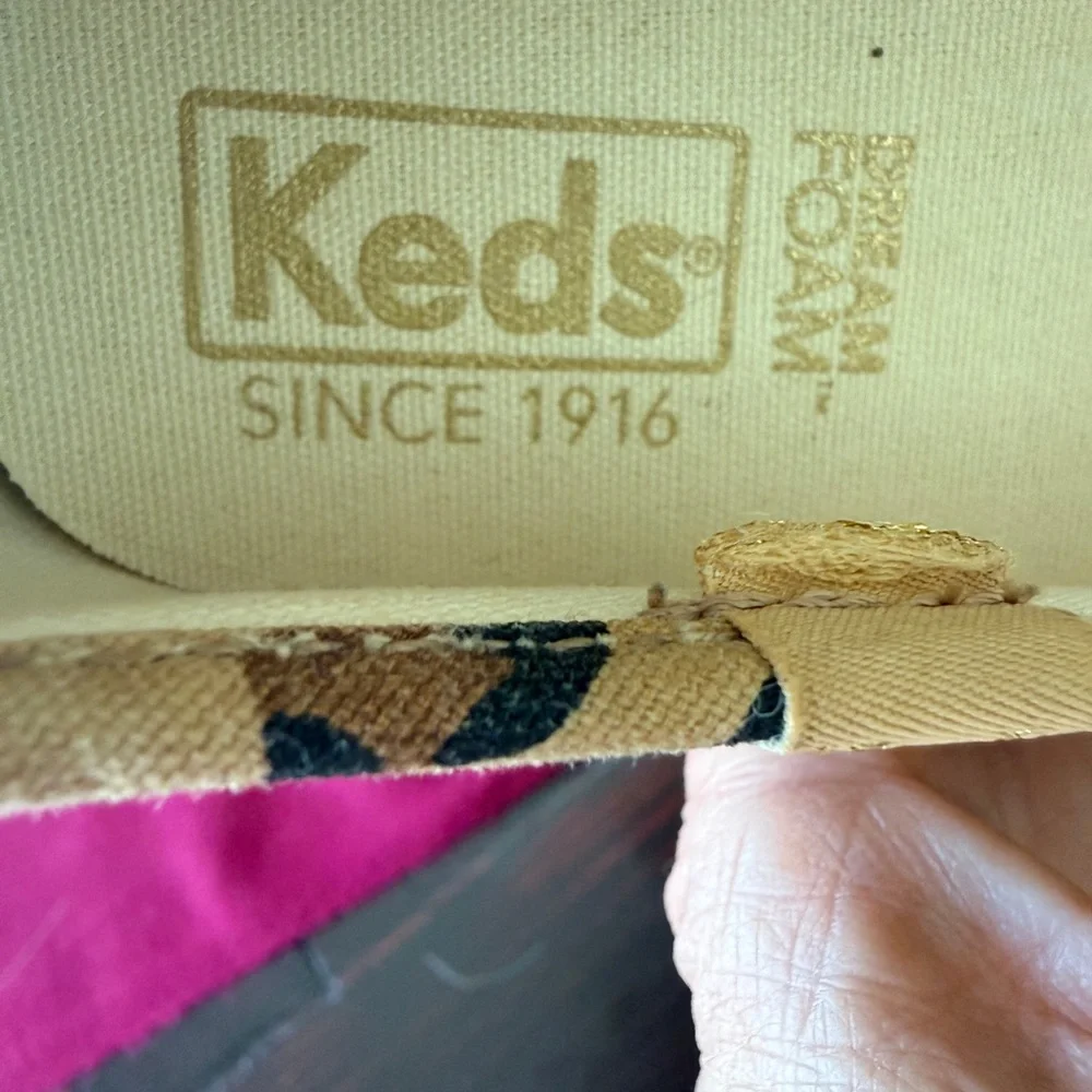Keds EUC Leopard Print Slip-On double Decker animal print size 8.5
